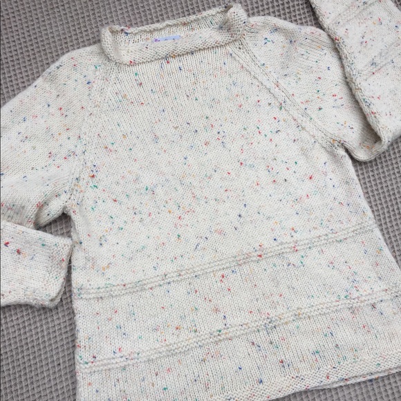 Vintage Handknit Speckle Sweater - Picture 2 of 7